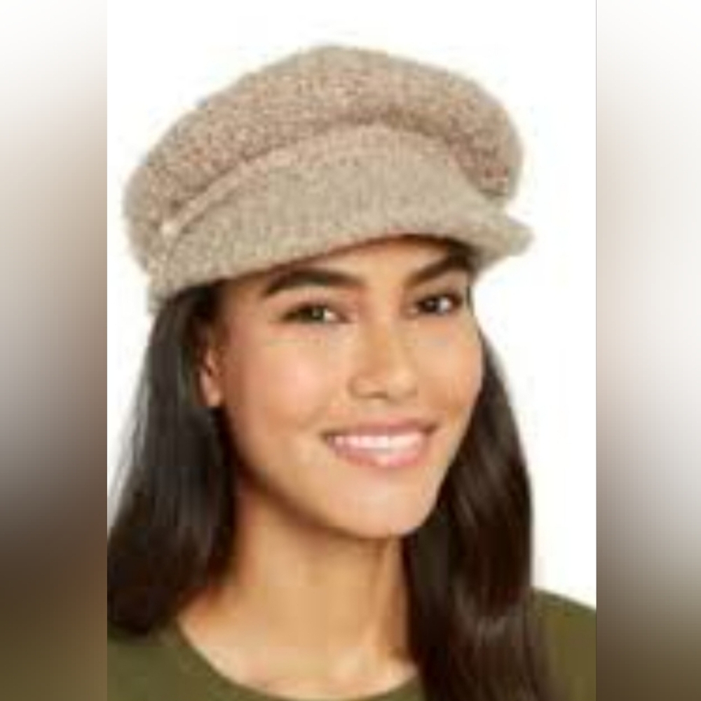Nwt ECHO Gibson Newsboy Hat Cap Women's Knit Beanie​​ Boucle Wool Blend Beret